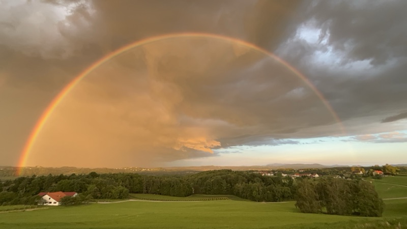 Rainbow over the estate
